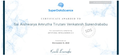 SuperDataScience AI Certification